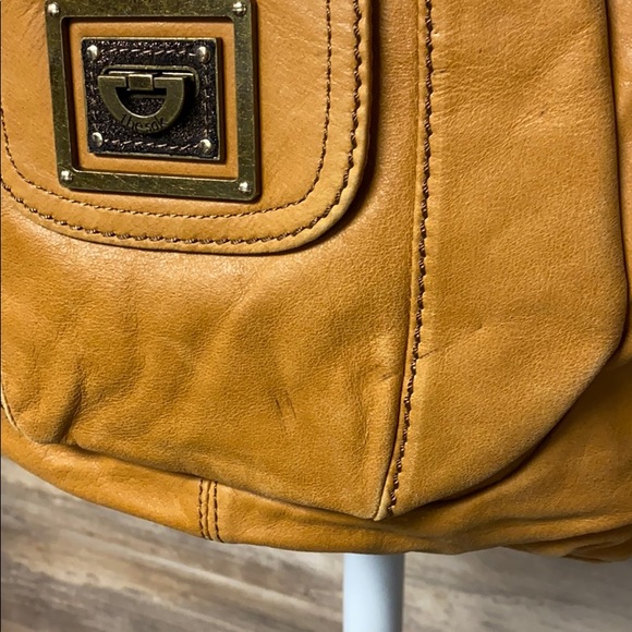 Vintage The Sak Tan Leather Shoulder Bag P12 - Picture 4 of 7